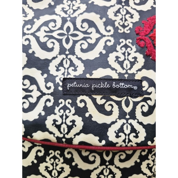 Petunia Pickle Bottom NWT Red White And Black Luxury Diaper Bag - Picture 4 of 9